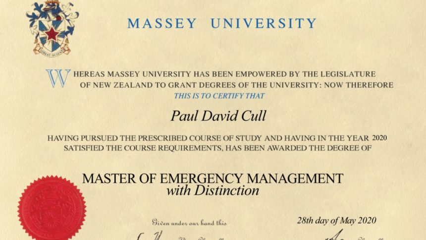 Master of Emergency Management