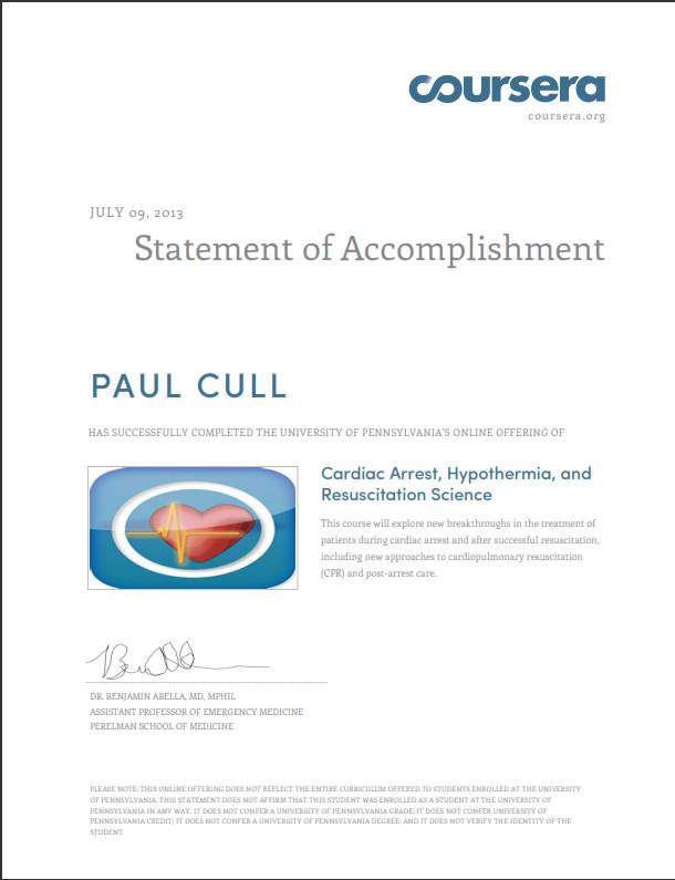 Cardiac Arrest, Hypothermia, and Resuscitation Science