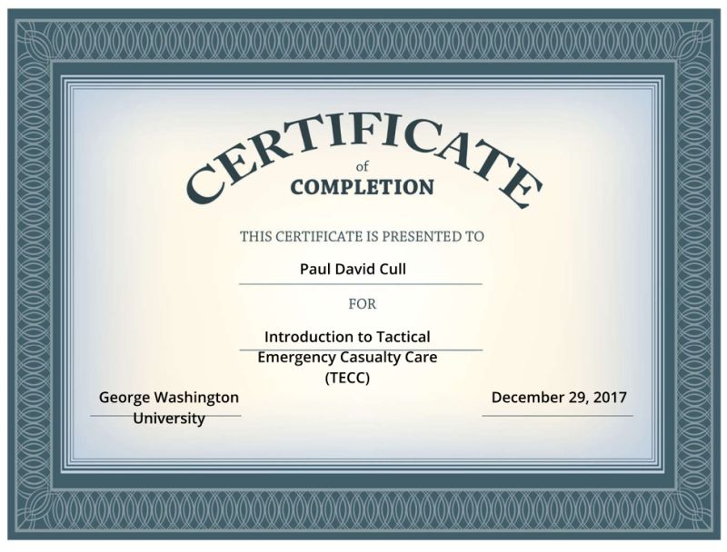 Introduction to Tactical Emergency Casualty Care Certificate