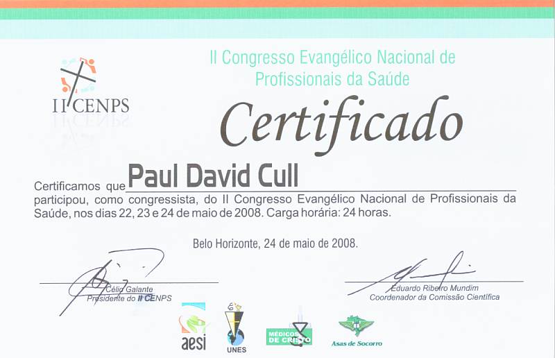 Certificate of Participation